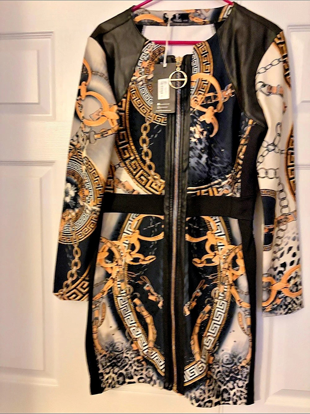 Nice Istanbul Printed Mini Dress Size XL NWT